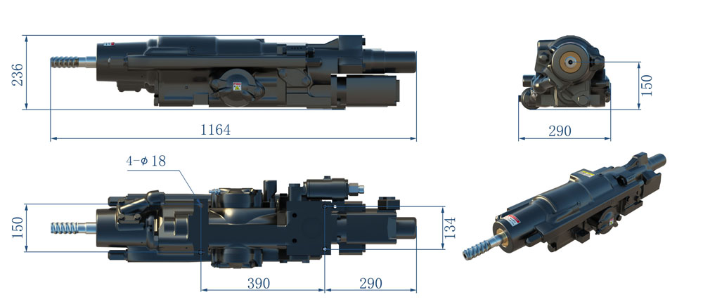 1238k+液壓鑿巖機 1238k+液壓鑿巖機